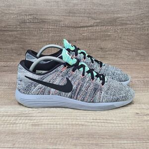 Nike LunarEpic Flyknit Men's Size 10 Grey Black Running Shoes (843764-100)